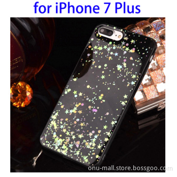 Epoxy Dripping Starry Pattern Accessory for iPhone 7 Plus Cover Case